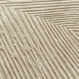Detalle del tejido de la alfombra Sahara Terra de lana