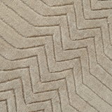 Detalle del tejido de la alfombra Andes Taupe de lana