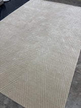 Detalle del tejido de la alfombra Sahara Cream de lana