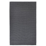 Alfombra Basai Gunmetal de polipropileno gris oscuro, vista completa