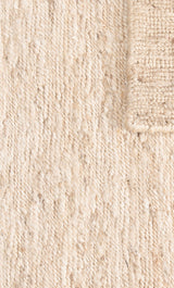 Detalle del tejido de la alfombra Rustic Miel de cáñamo