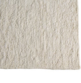 Detalle del tejido de la alfombra Rustic White de cáñamo